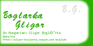 boglarka gligor business card